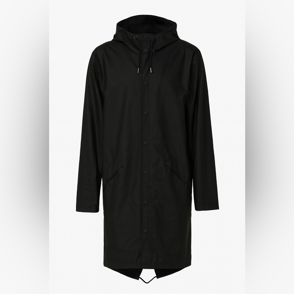 RAINS Long Jacket | Waterproof Hooded Raincoat | Medium New with Tags